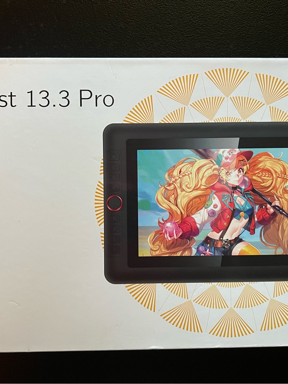 13.3-inch Pro Drawing Tablet with Pressure-Sensitive Pen - Black